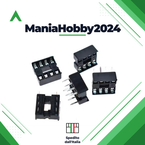 10x zoccoli dip pin per - zoccoli, 8