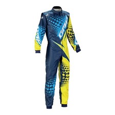 TUTA KART OMP MODELLO KS-2R SUIT MIS 54 COLORE BLU/GIALLA KK01725C