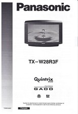 Panasonic Quintrix TX-W28R3F - manuel d'instruction francais
