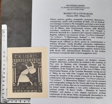 WUNDERKAMMER K EXLIBRIS 478 - " EBE " - * MARIO VELLANI MARCHI * - X