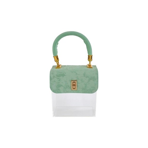 Scatola borsa plexi verde - borsa,