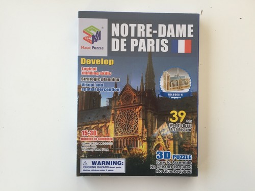 Puzzle notre dame - 3d, de