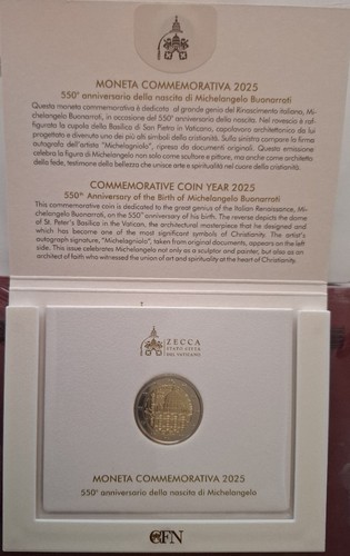 Euro vaticano 2025 550 - vaticano,