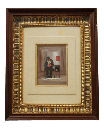 Miniatura dipinto olio - dipinto, ad