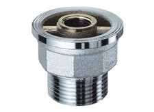 Raccordo cromato in ottone