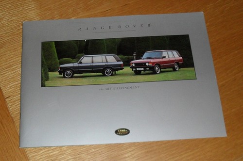Range rover classic brochure - rover,