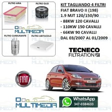TAGLIANDO 4 FILTRI FIAT BRAVO