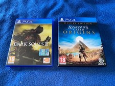Lotto 2 giochi PS4 PlayStation 4 Assassin's Creed Origins DELUXE + Dark Souls 3