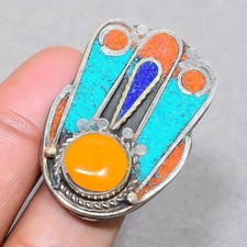 Anello regolabile in corallo