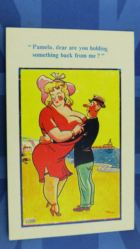 Saucy comic postcard 1950s - saucy,