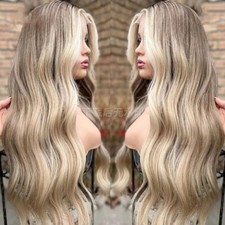 Parrucca bionda cenere capelli