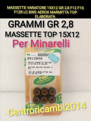 Massette variatore 15x12 - 15x12, gr