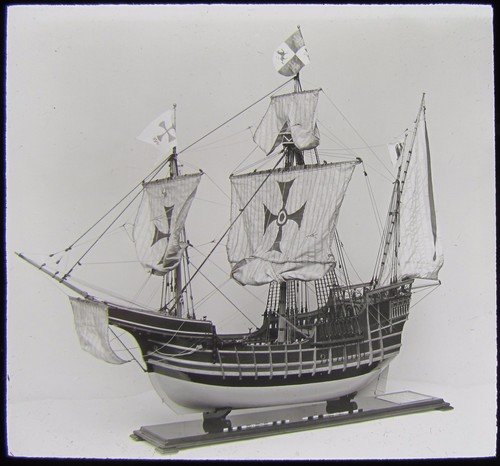 Glass magic lantern slide - magic,