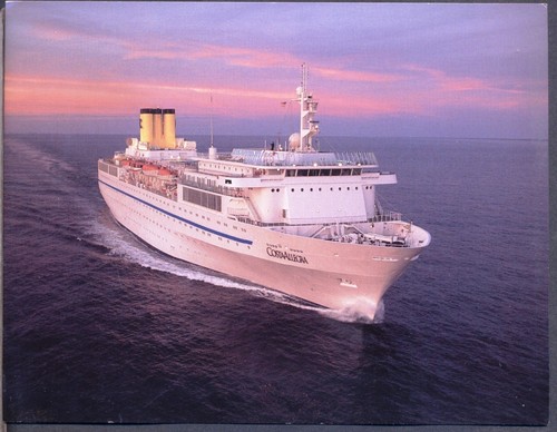 Modern postcard cruise liner - postcard:,