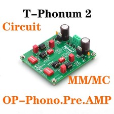 T-Phonum 2 SMT OP Phono Preamplificatore Scheda Finita MM/MC(RIAA)