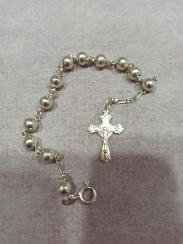 Bracciale rosario argento - bracciale,