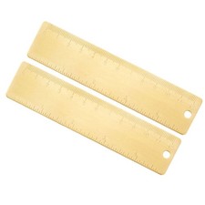 2pz Righello Dritto Ottone