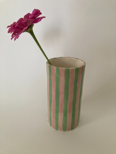 Vaso cilindrico ceramica a - in,