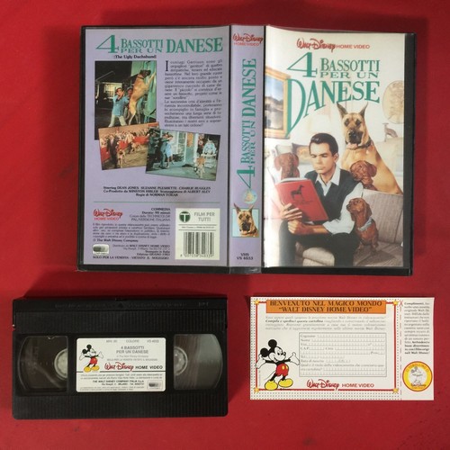 Vhs walt disney 4 bassotti - disney,