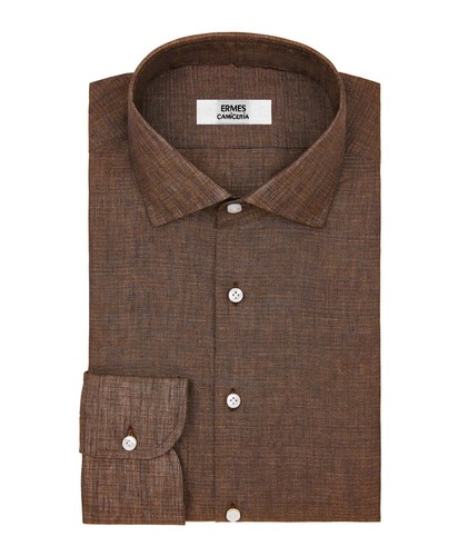 Camicia uomo marrone - uomo, |