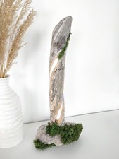 Lampada in legno scultorea