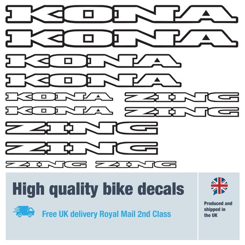 Kona zing decalcomanie bici - bici, e