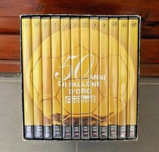 50 ANNI DI PALLONE D'ORO BALLON D'OR DVD GAZZETTA COFANETTO RONALDO ZIDANE ROSSI