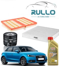 KIT TAGLIANDO COMPLETO CASTROL 5W30 AUDI A1 (8X FINO AL 10/2018) 1.2 TFSI 63KW