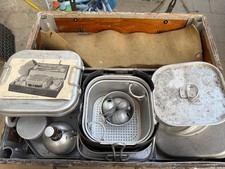 Cucina da campo per 6 Ufficiali Esercito Italiano Vintage Originale