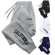 Pantaloni Tuta Uomo Invernali in Pile Pantalone Felpato Sportivo Casual 4 Colori