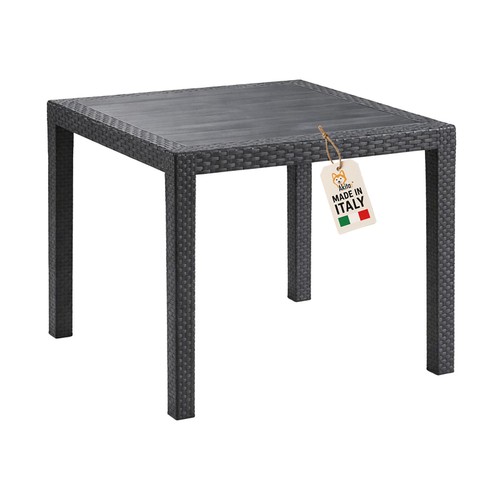 Tavolo rattan antracite - tavolo,