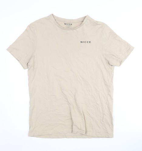 Shirt girocollo uomo - t-shirt, beige