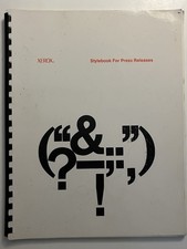 1970 Xerox Stylebook for Press