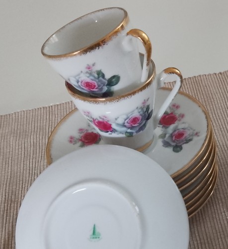 Set vintage tazzina caffé - vintage, +
