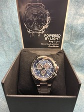 Citizen Eco-Drive Land Perpetual Calander Cronografo SS CB5034-58L NUOVO!