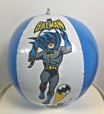 NEW GIOCO ROMA PALLONE GONFIABILE DA SPIAGGIA ANNI 80 INFLATABLE BATMAN OTTIMO