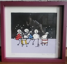 Paul Kostabi - 6 Serigrafie polimateriche originali numerate e firmate