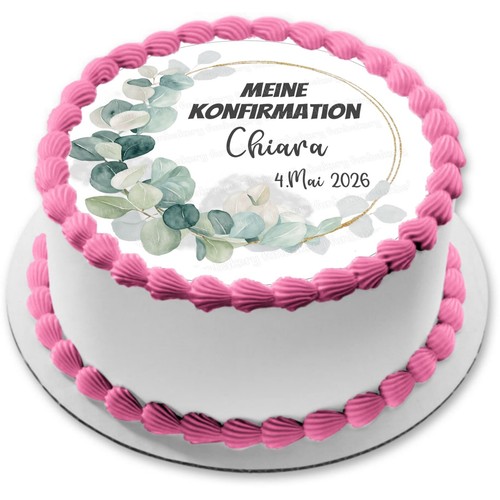 Topper torta cresima festa
