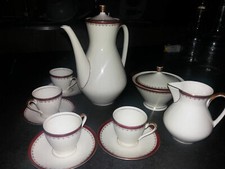 Set servizio da caffè thè 7 pezzi Porcellana Bavaria Winterling Marktleuthen