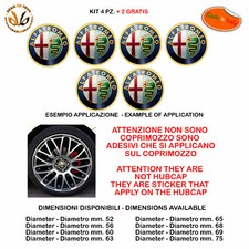 Adesivi coprimozzo alfa romeo
