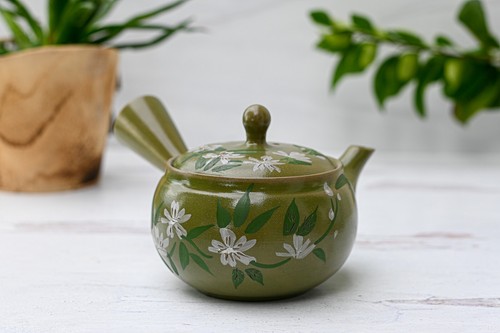 Kuysu verde con fiori teiera - -,
