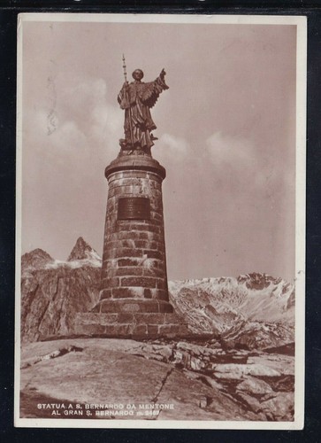 Cartolina statua bernardo - cartolina,