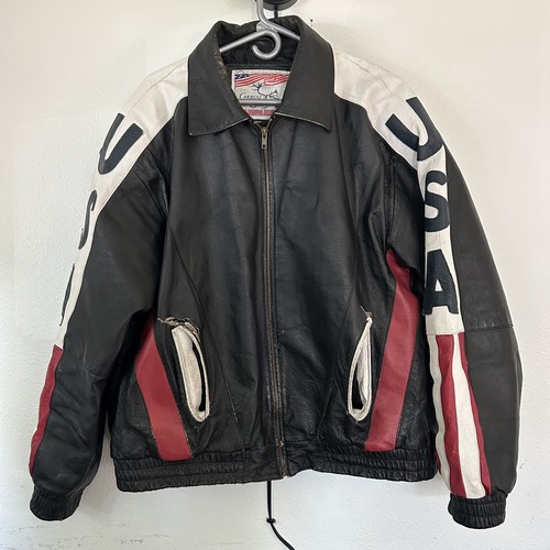 Giacca moto pelle vintage - giacca,