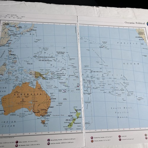 2007 mappa oceania politica - mappa,
