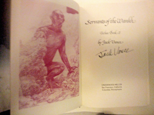 Jack vance signed - signed, book