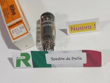 Antica Valvola Elettronica SIEMENS ROHRE ECL180 ECL 180 6AB8 E C L 180 Nos Nuova