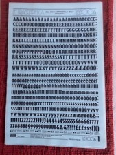 Letraset 3 lettere di