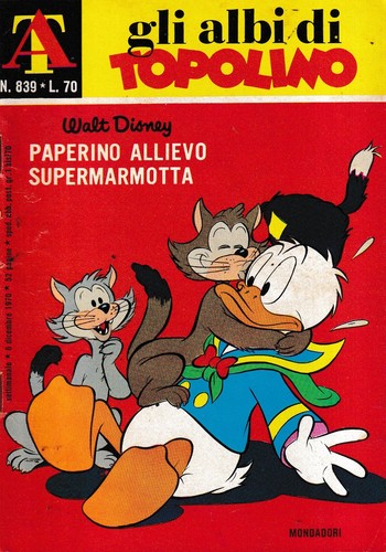 Albi topolino 839 - topolino, n.