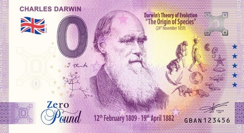 Billet souvenir pounds - 0,