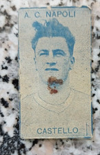 bh70  rara figurina  anteguerra gioco di carte calcio napoli castello